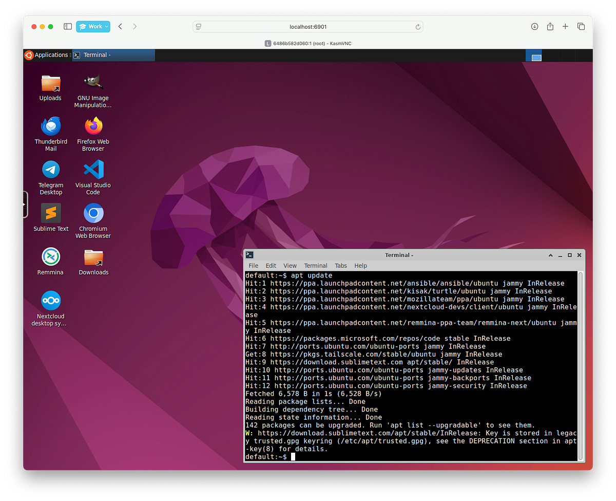 Part 1: Quick setup of a Virtual Machine in a Web Browser using Kasm ...