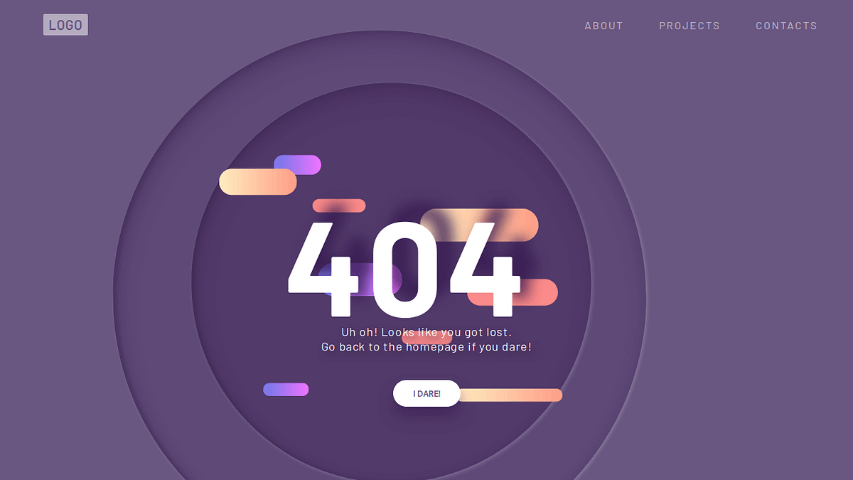 51 HTML 404 Page Templates Collection Of Free HTML And CSS 404 By 