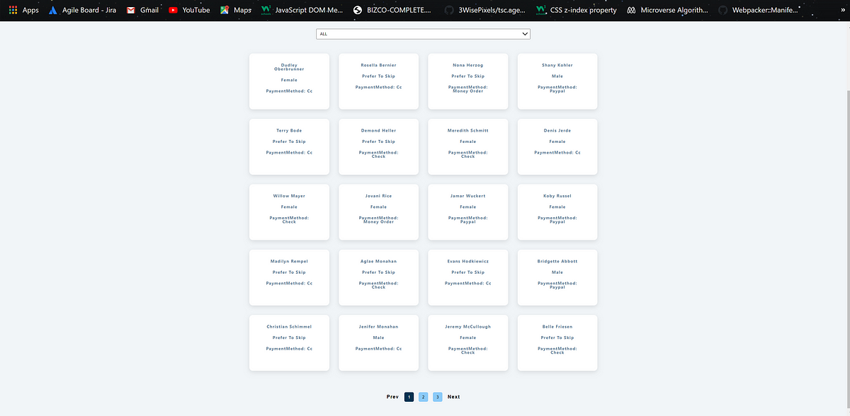 FrontEnd Pagination Using Javascript | by Somoye Ayotunde | Medium