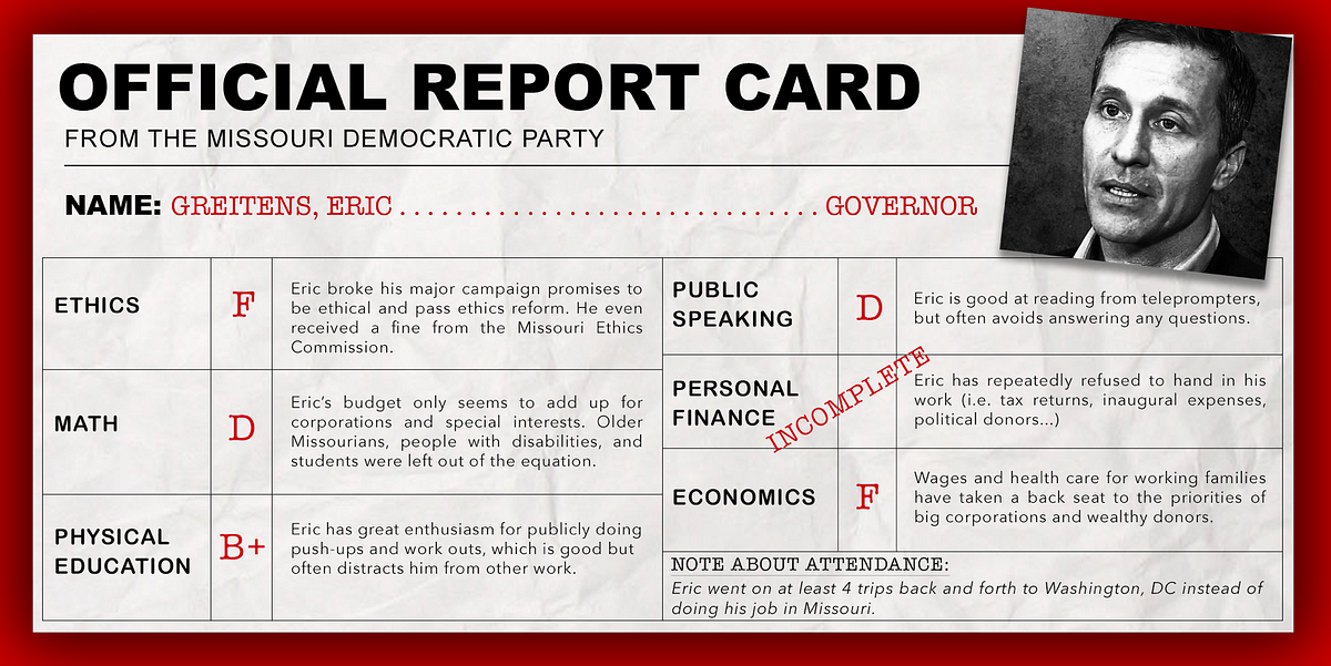Vanessa Sparks Report Card