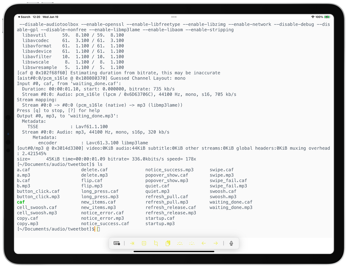 Convert .caf to mp3. ChatGPT nails an ffmpeg script I’ve… by David
