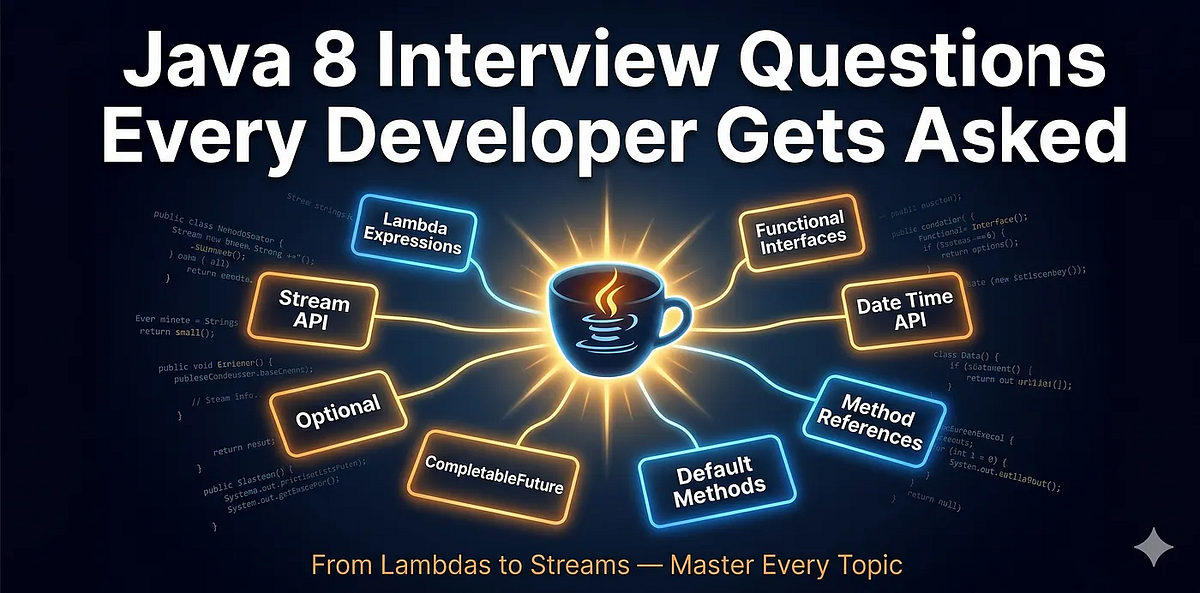 Java 8 Interview Questions Every Developer Gets Asked | by Vighneshwar ...