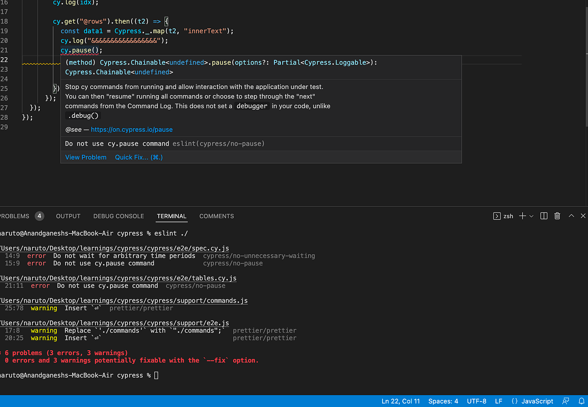 Cypress Automation Code Quality With Cypress Eslint & Prettier Plugins ...