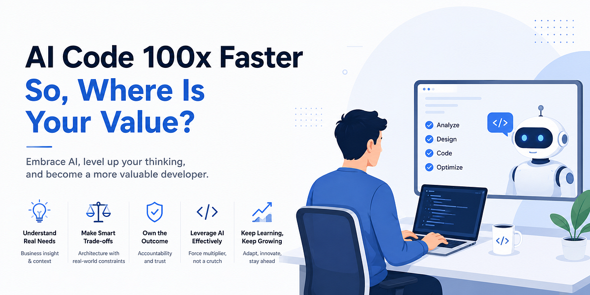 AI Can Code 100x Faster Than You. So What Is Your Value Now?