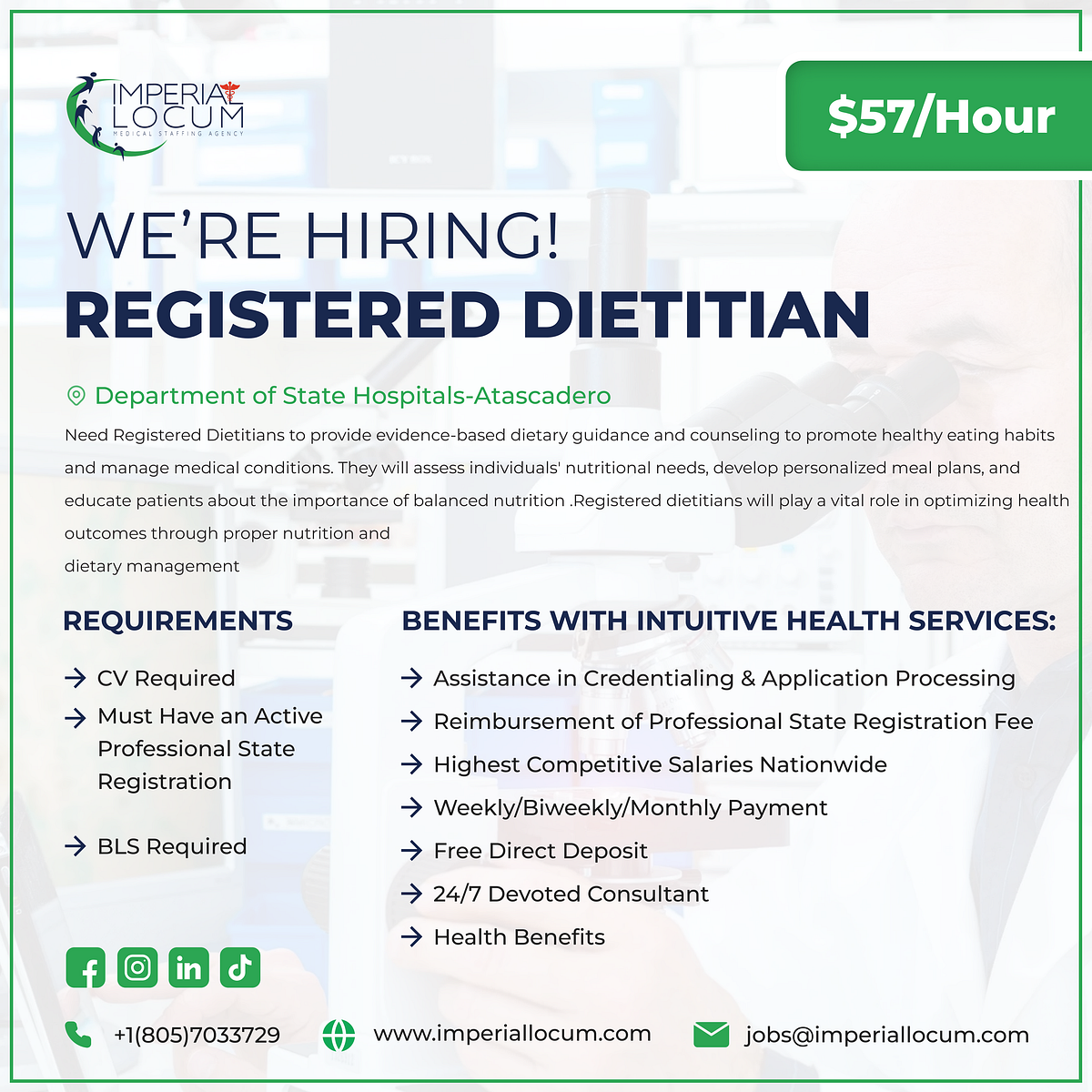 Registered Dietitian Job Opening. Are you passionate about promoting