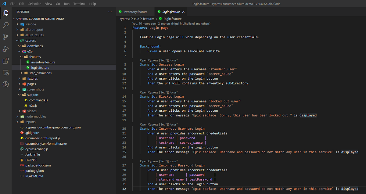 Cypress-Cucumber Test Automation with Allure Reporting | by Nigel ...