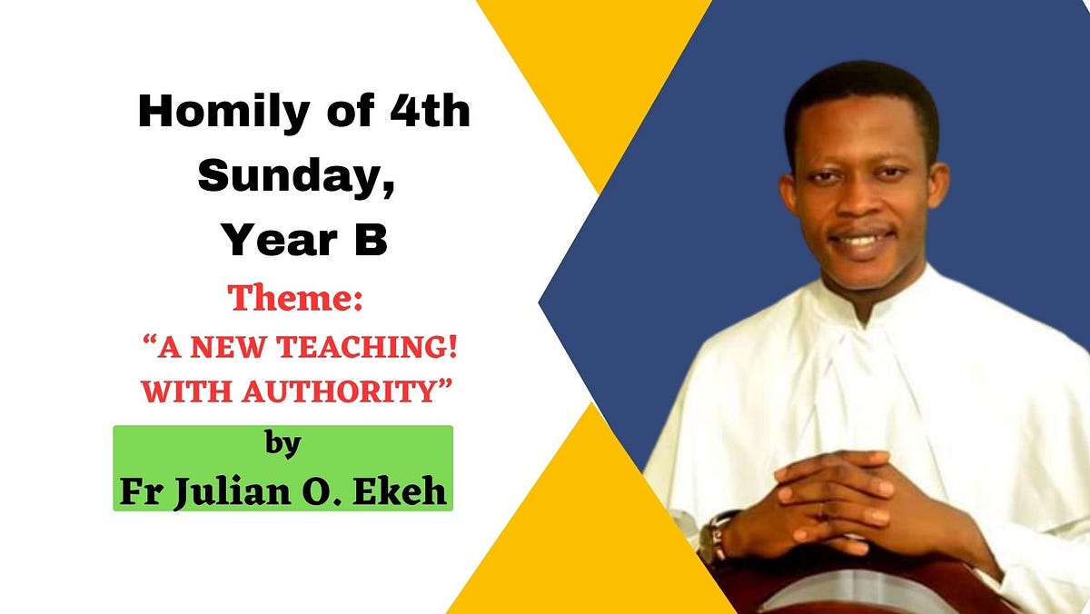 4th Sunday, Year B Reflection by Fr Julian Ekeh by Aria Fresca Medium