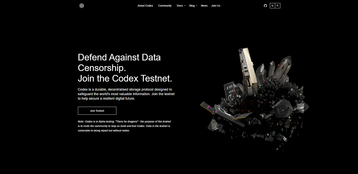 Time to research: Codex Storage. Codex is a mechanism for decentralized ...