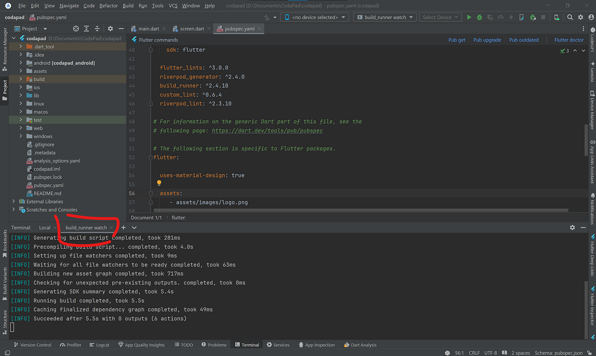 Automatically launching “build_runner watch” for Flutter/Dart Akaita