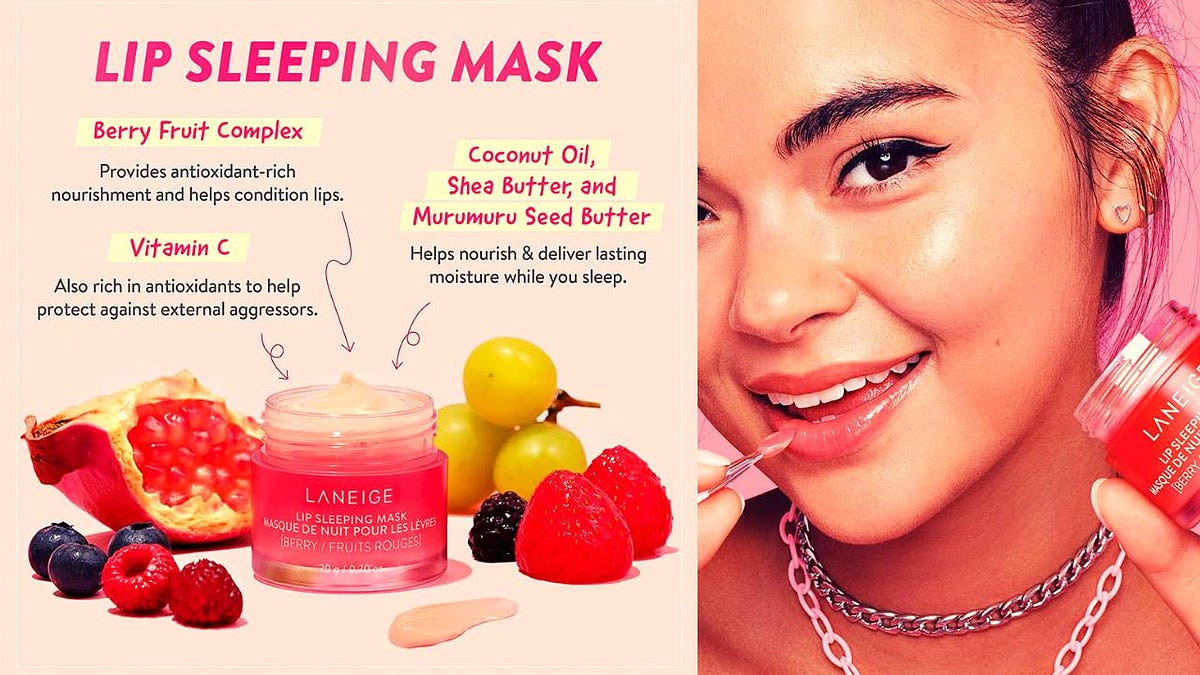 This 24 lip mask will leave your lips so moisturized you’ll never want