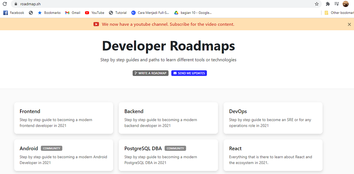 Yuk di simak : Road Map untuk menjadi Full stack web developer! | by ...