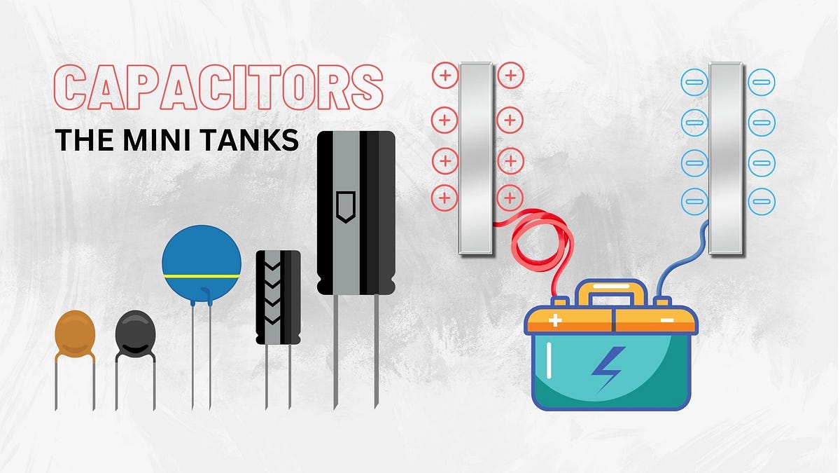 Capacitors The Mini Tanks (How Capacitor Works) by Rajas Kapre Medium
