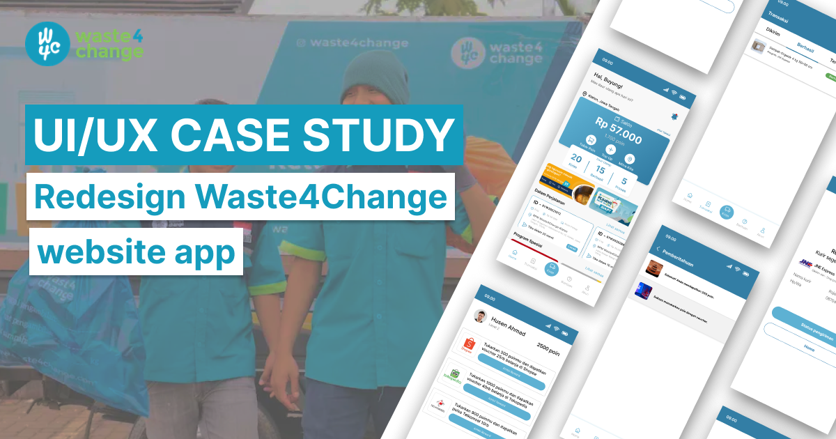 UI/UX Case Study: Redesign Waste4Change website app | by Ahmad Irsyad ...