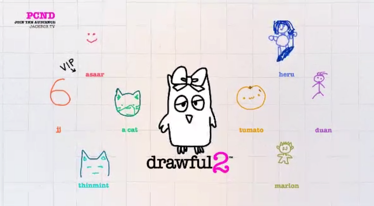 Jackbox game. I played Drawful 2 on Jackbox with my… by Heru Wang