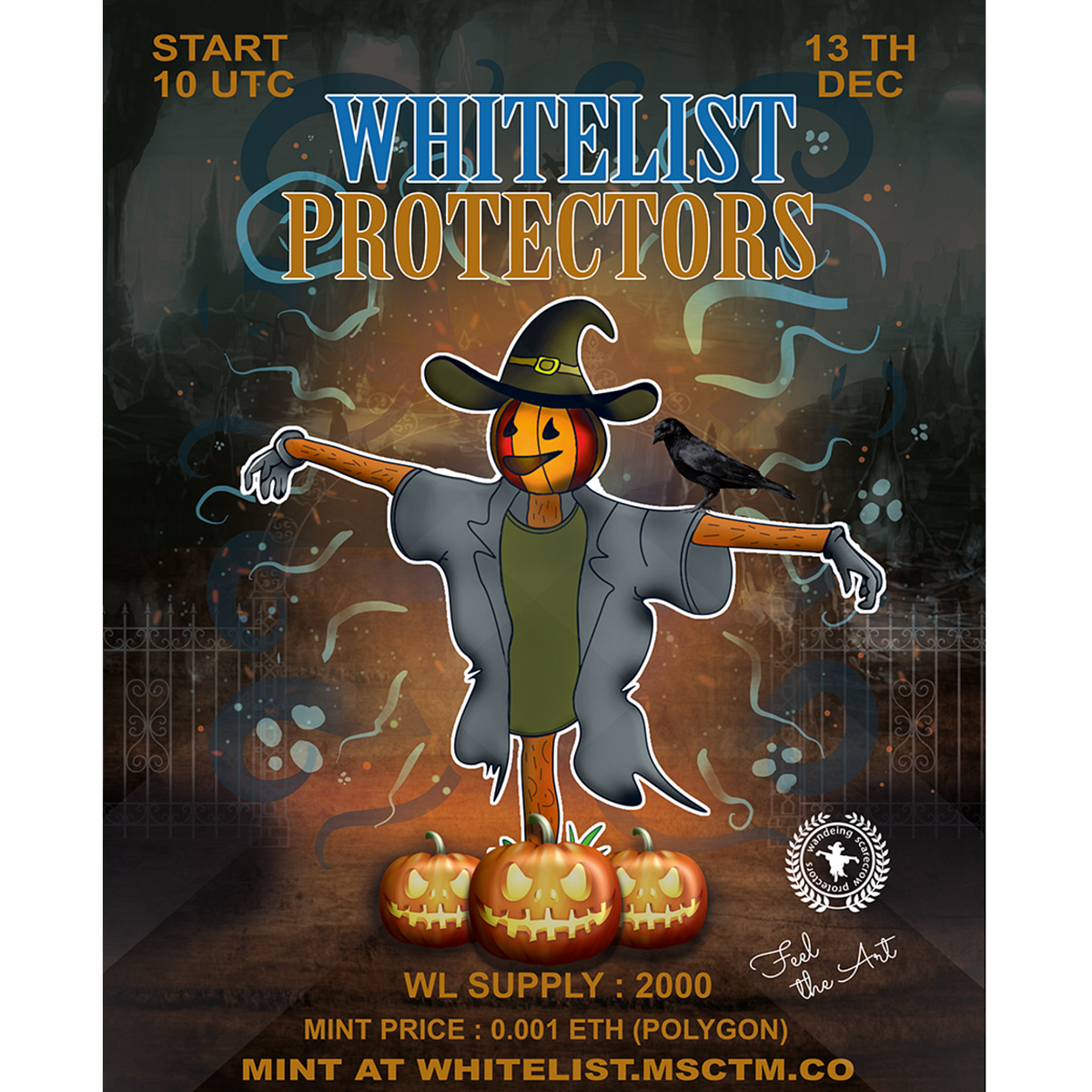 whitelist protectors 🎁 Wandering scarecrow 2K NFTgiveaway WL🎁 🔥 TO WIN