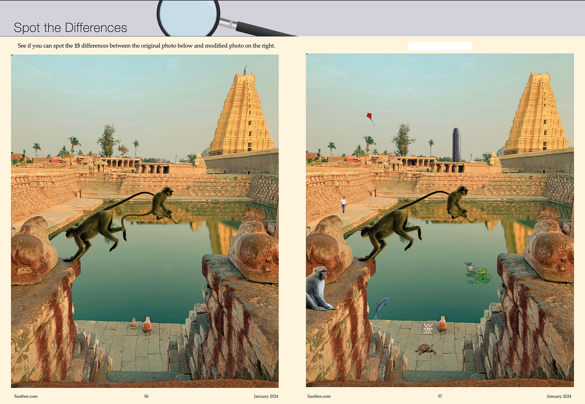 Solve the ‘Spot the differences’ puzzle with Computer Vision | by Vinod ...