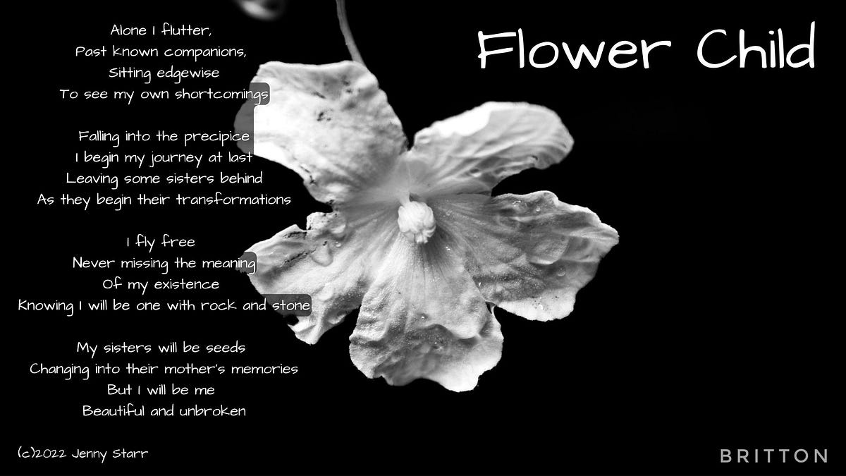 A Flower Child…. Beautiful And Unbroken by Jenny Starr Know Thyself