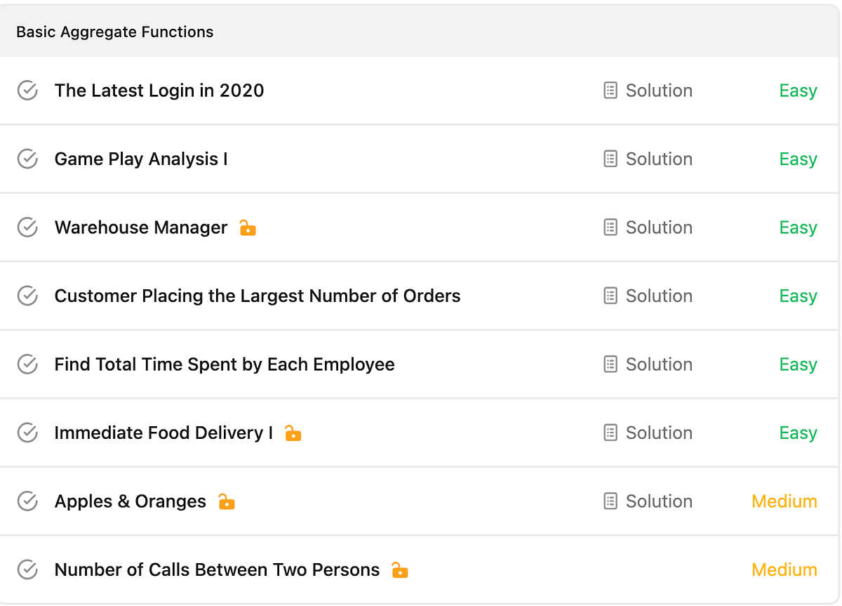 Advanced SQL 50 : Basic Aggregate Functions | by Priya Jyesta | Mar ...