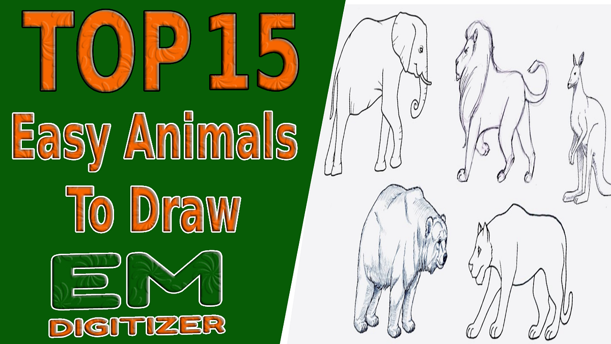 rorTop 15 Easy Animals To Draw. Top 15 Easy Animals To Draw | by ...