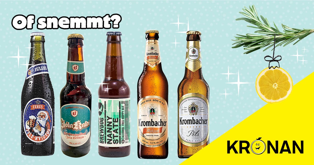 Topp 5 léttbjórar í Krónunni