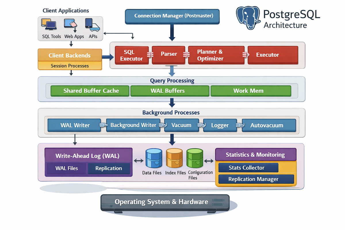 PostgreSQL Architecture: A Visual Guide to Internals | by Reetesh Kumar ...