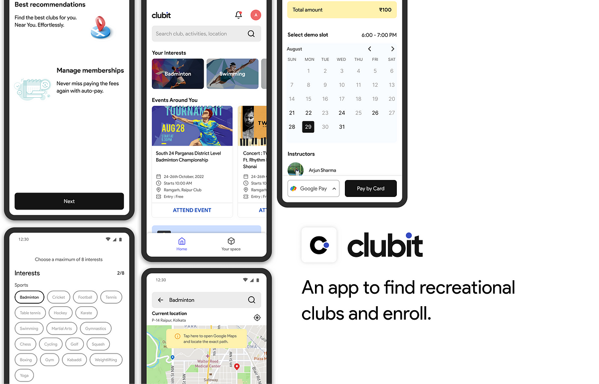 Club-in - Club Spotting App  App design, Web app design, Mobile app design