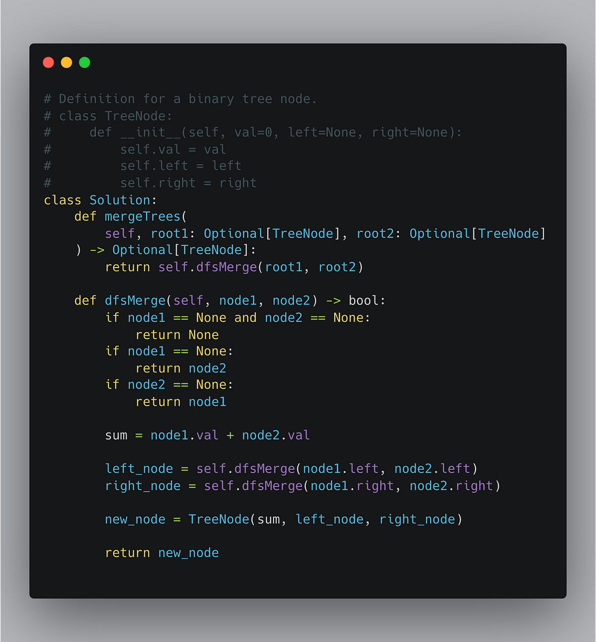 LeetCode Patterns Adventure 26 — Merge Two Binary Trees by Evan Hong