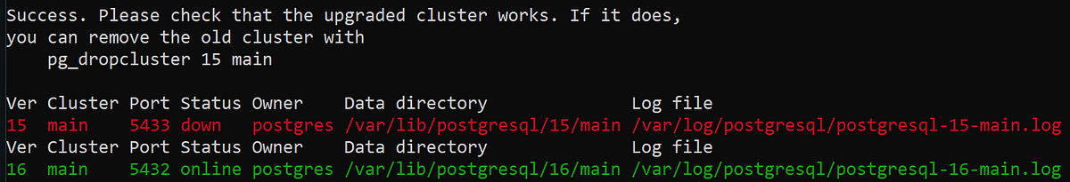 How to upgrade postgresql-15 to postgresql-16 using pg_upgradeclusters ...