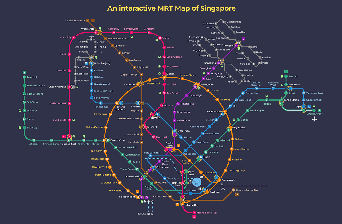 Discover the Latest MRT Routes Singapore MRT Map 2024 Revealed by M