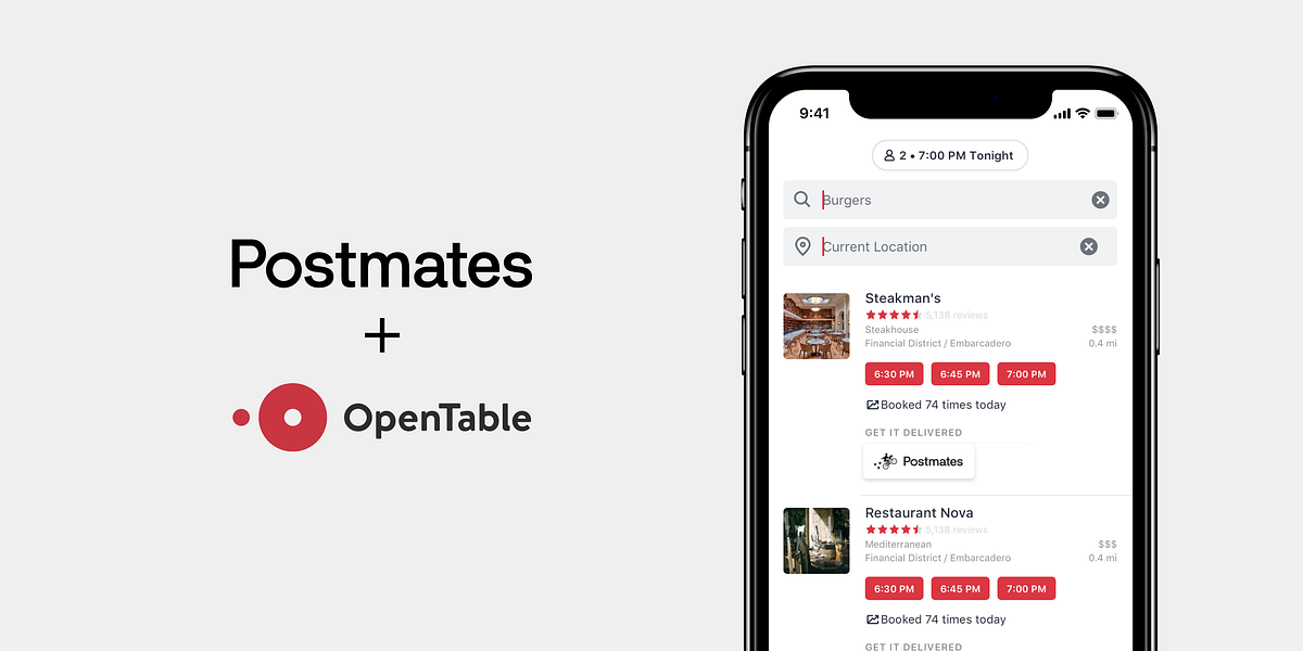 Postmates Now Available On OpenTable by Postmates Postmates Medium