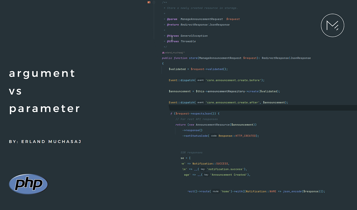 argument vs parameter. In programming, the terms argument and… | by ...