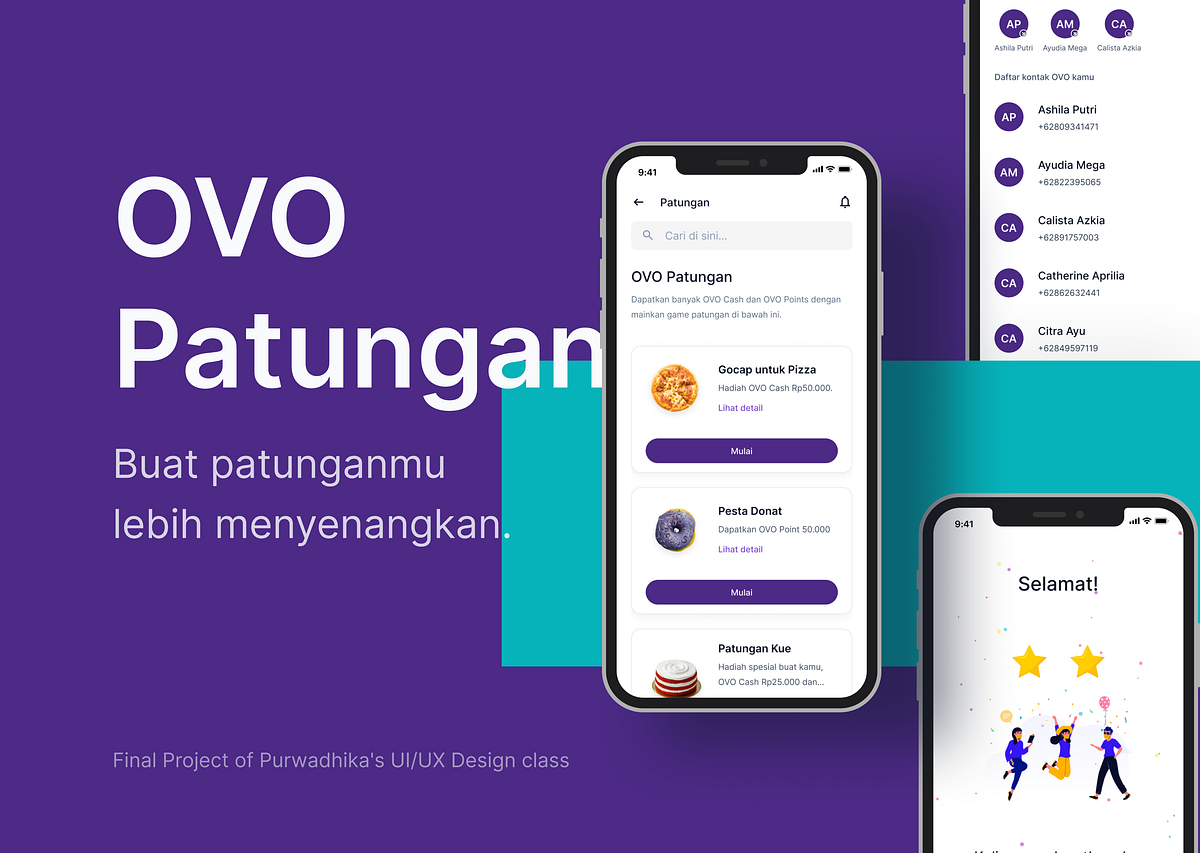 Final Project UI/UX Design di Purwadhika: OVO Patungan | by Fariz ...