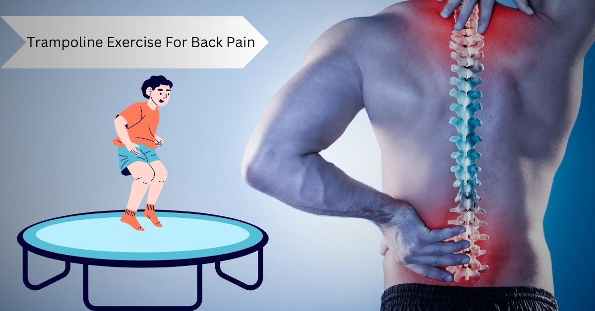Trampoline Exercise For Back Pain, by Trampoline Mind