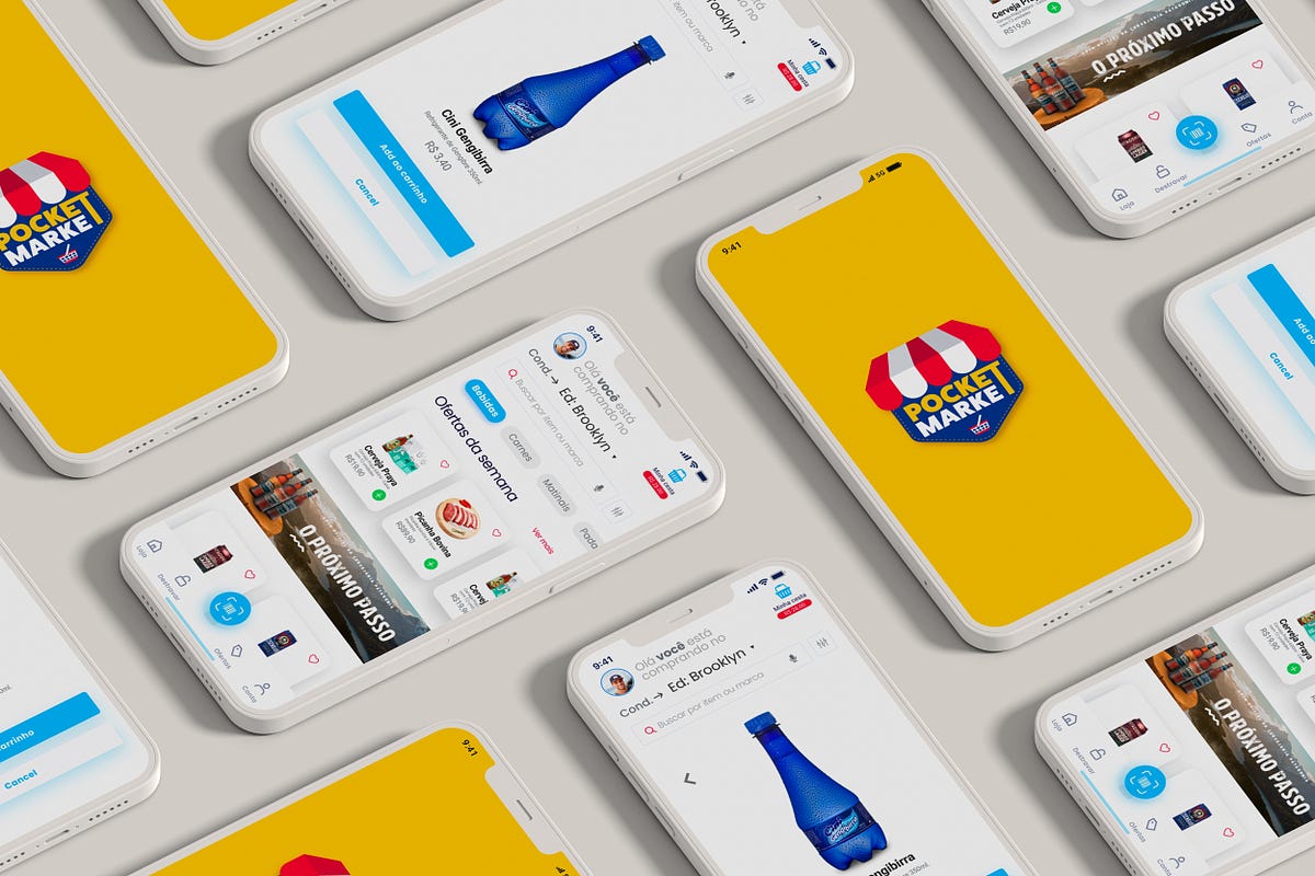 UX / UI Designer: App de Mini-mercado & Delivery do Supermercado para ...