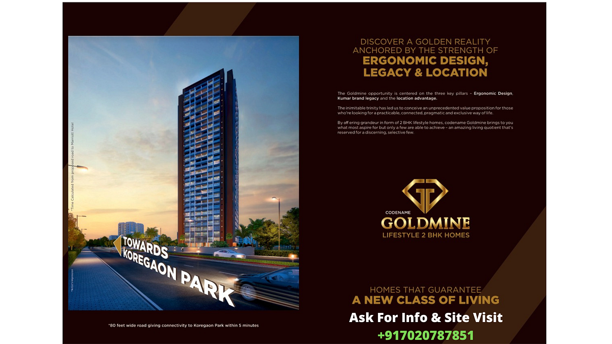 Kumar Codename Goldmine, Mundhwa, Magarpatta Rd. Near Season Mall