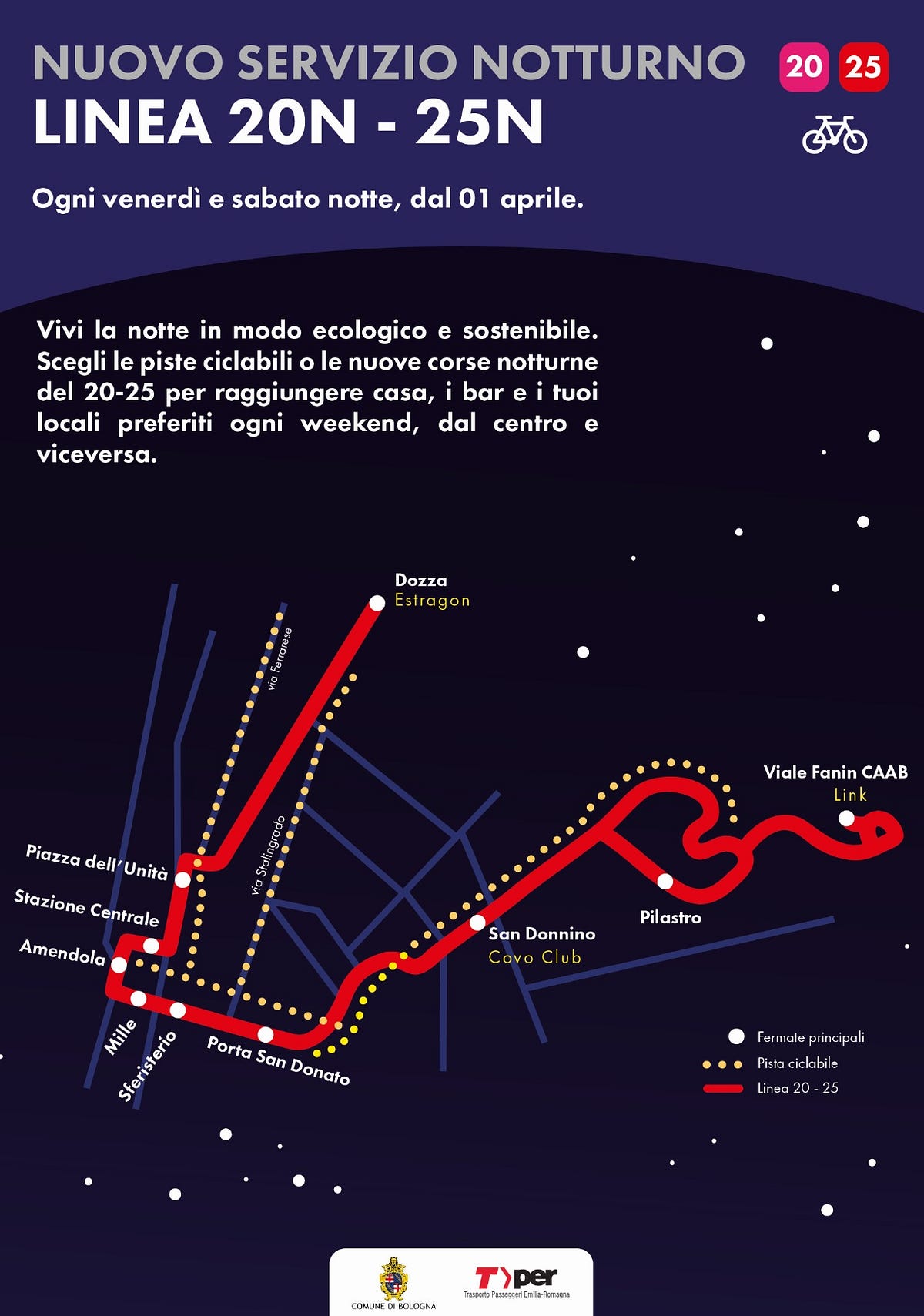 orari autobus da cento a bologna