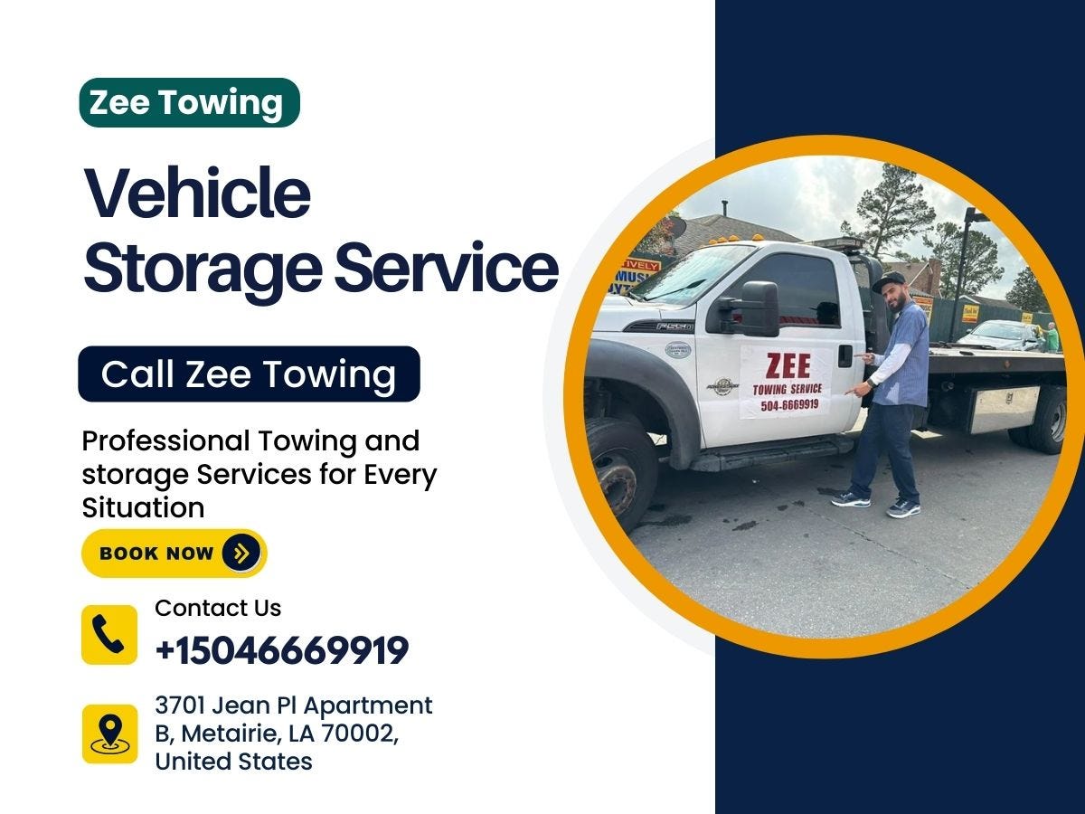 Vehicle Storage Service in Kenner by Zee Towing & Storage LLC Medium