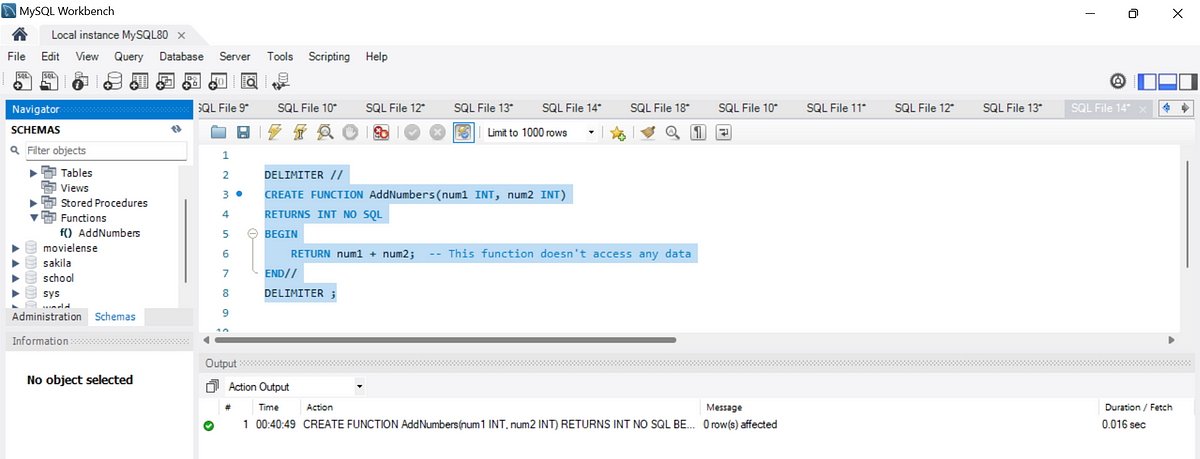 MySQL. Day 19 — user-defined function (UDF) | by Senthil | Medium