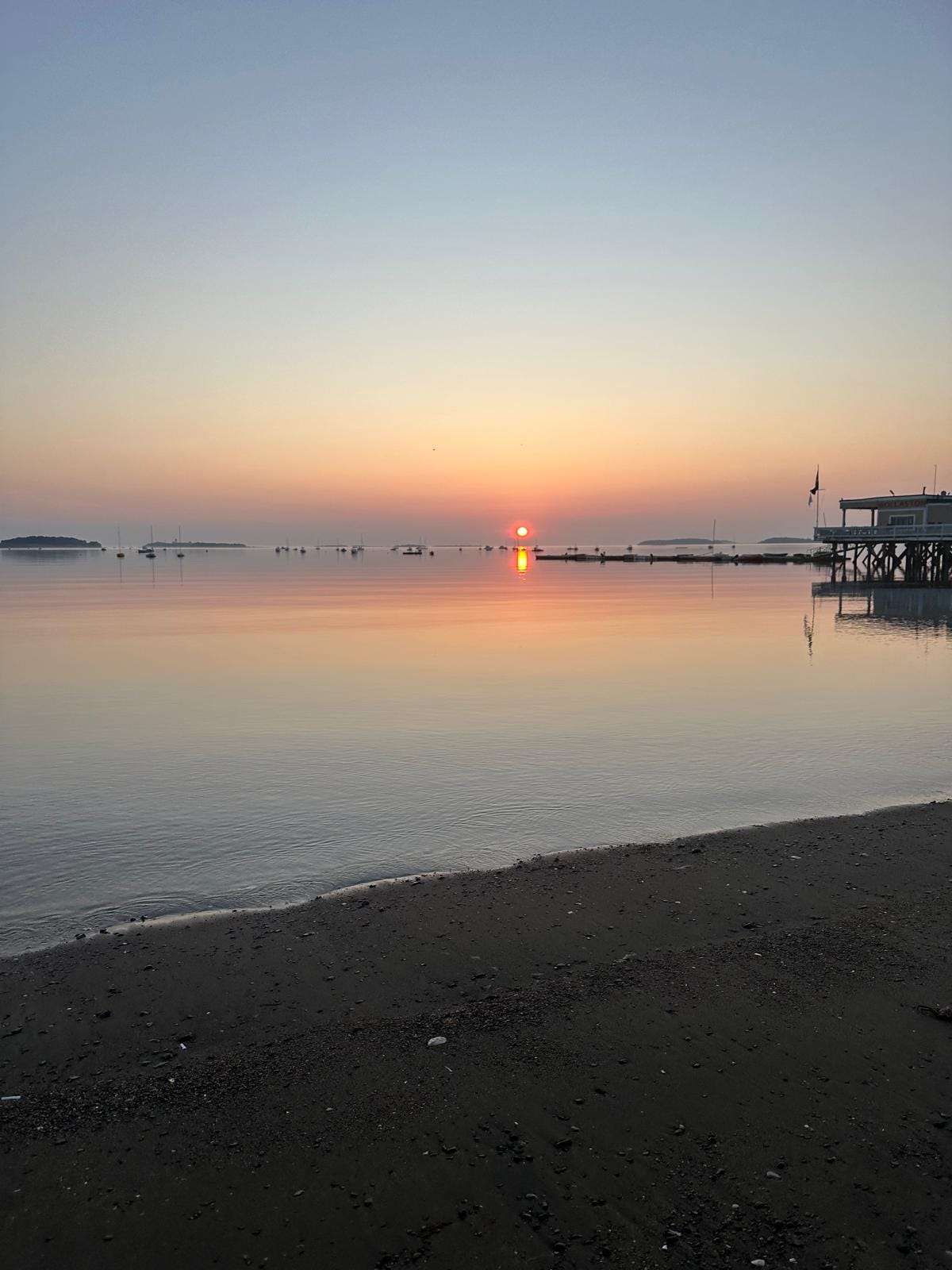 Actual picture of the beach taken after the run