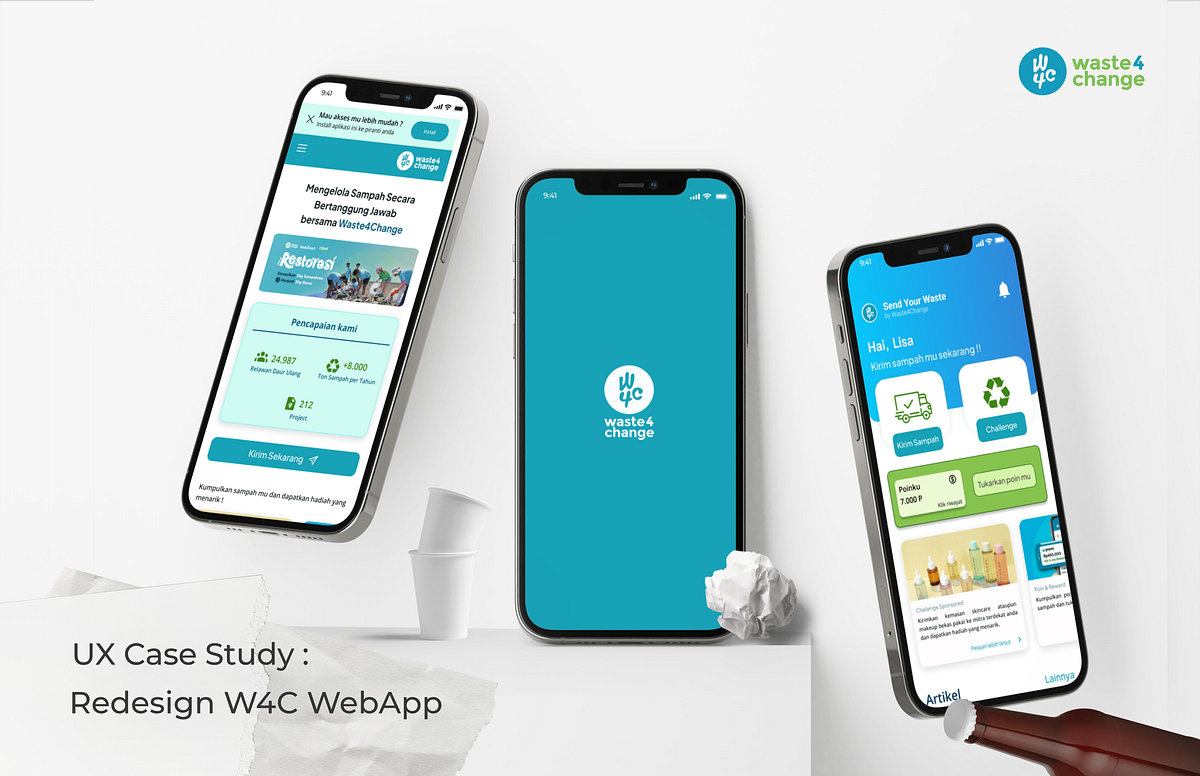 UI/UX Case Study : Redesign Waste4Change Web App | by Muhammad Rafy ...