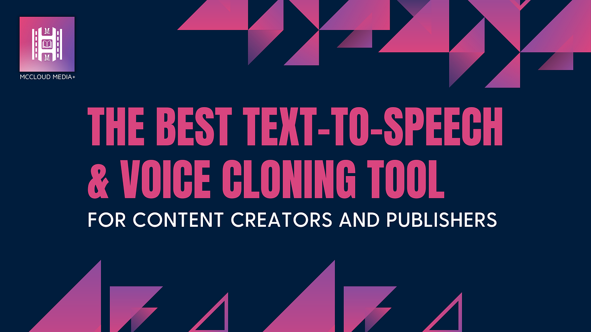 The Best TexttoSpeech & Voice Cloning Tool for Content Creators and