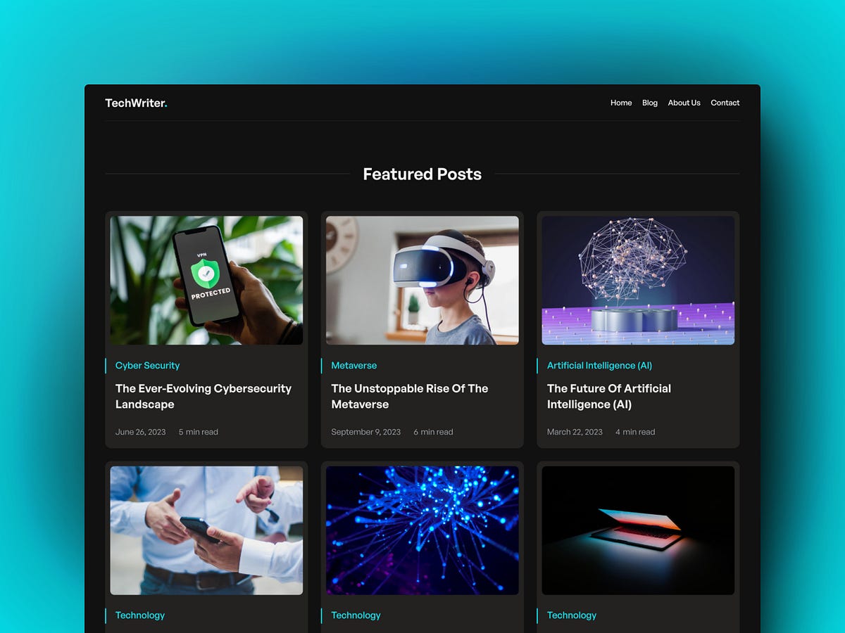 8 Sleek Tech Blog Templates for Your Next Big Idea | by Alpha Design ...