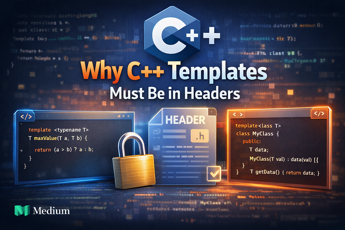 Why C++ Templates Must Be Defined in Headers ? | by Sagar | Jan, 2026 ...