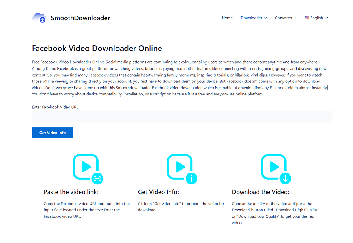 Facebook video sale downloader online