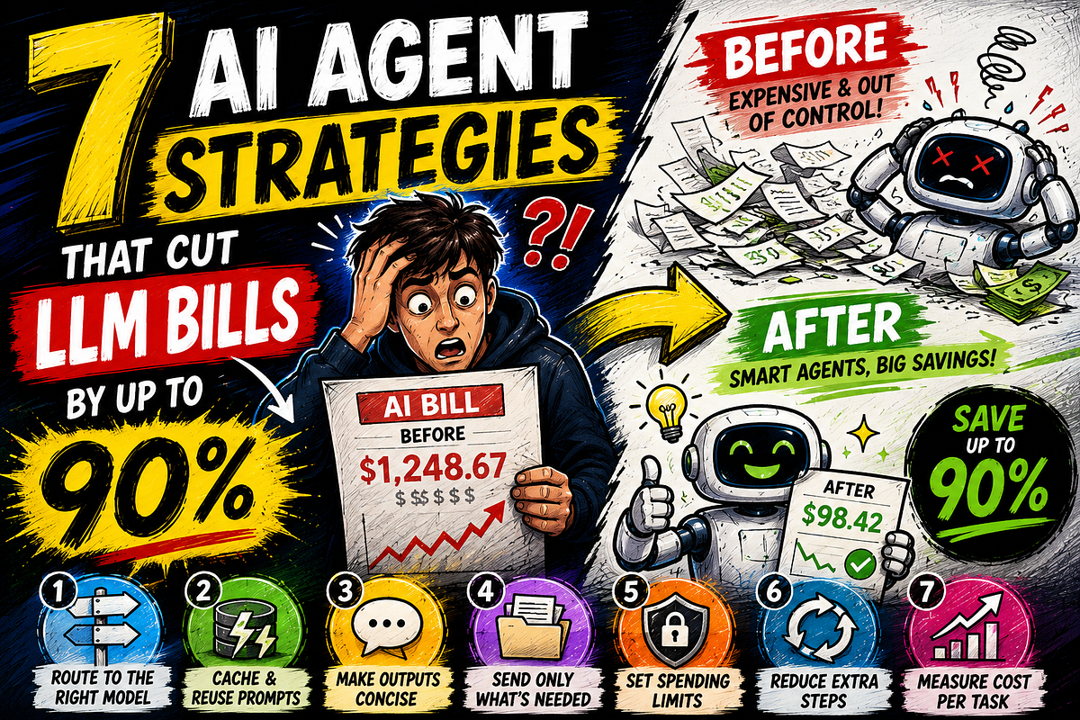 7 AI Agent Cost Optimization Strategies That Cut LLM Bills by Up to 90%