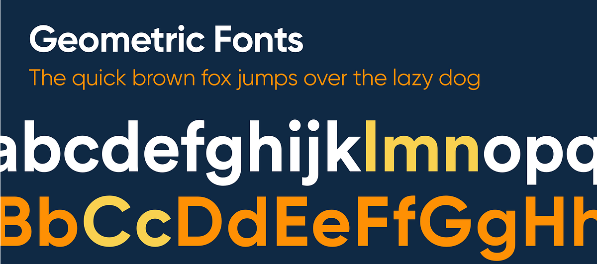 Top 5 geometric fonts for modern UI by vijay verma Muzli Design