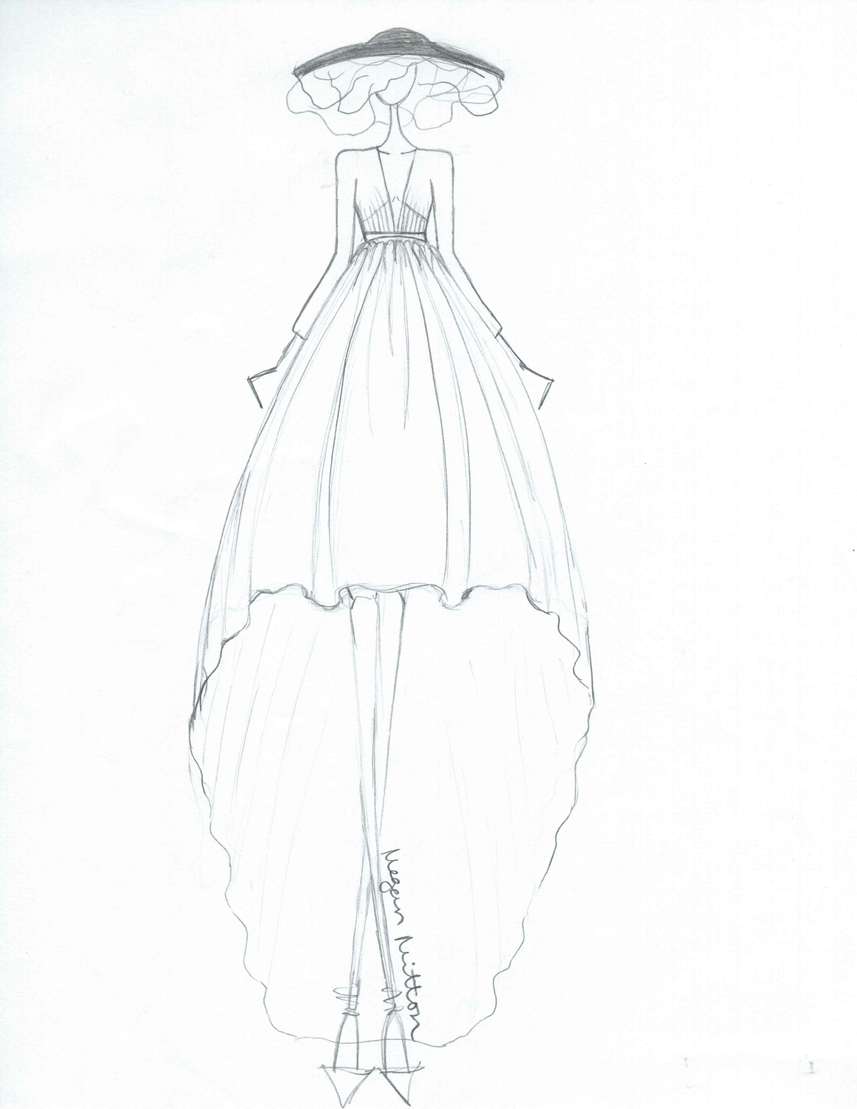 Garment 2 The Skirt. I created a ballgown skirt, made of… by Megan