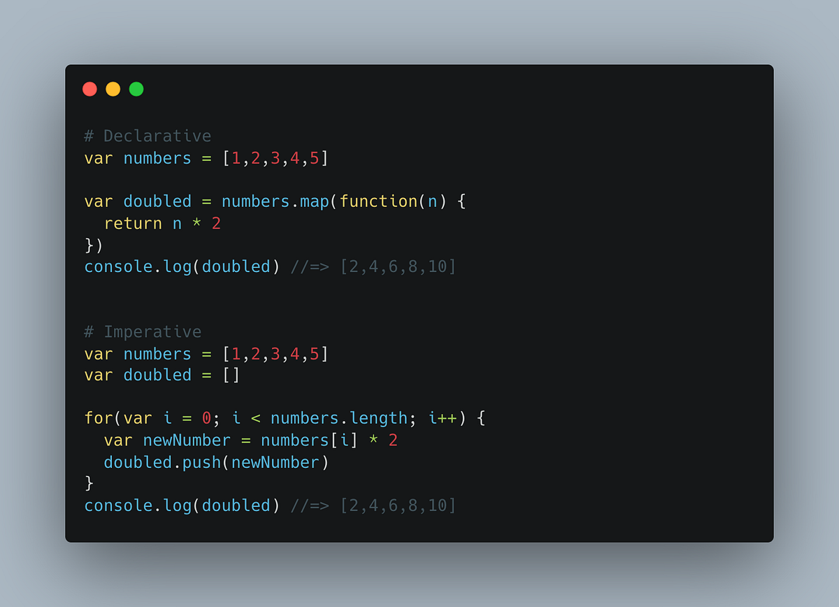 Imperative vs Declarative programming | by Zhila | Medium