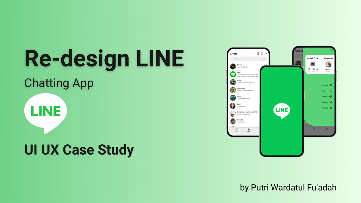 UI UX Case Study : Re-design Line Messenger Application | by ...