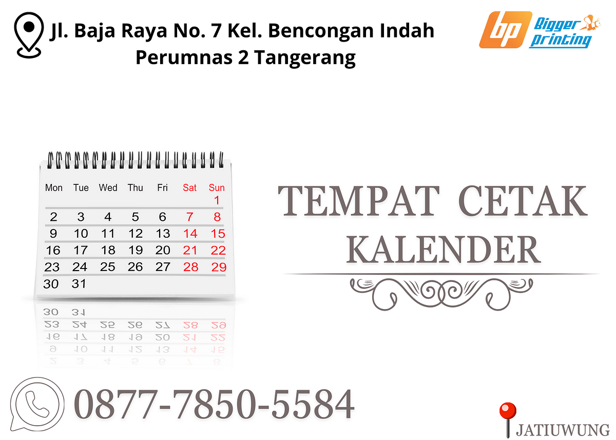 Tempat Cetak Kalender PREMIUM, Wa./Call.0877-7850-5584, Tempat Cetak